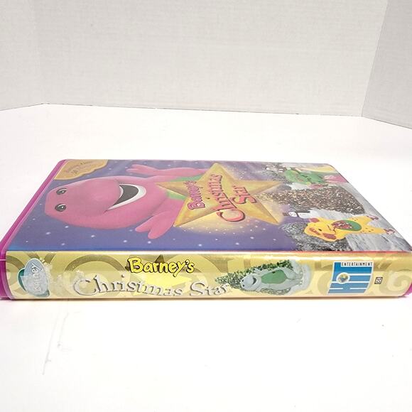 BARNEY Christmas Star VHS Clamshell Purple 2002 Preschool Holiday Songs Toddler - Picture 3 of 4